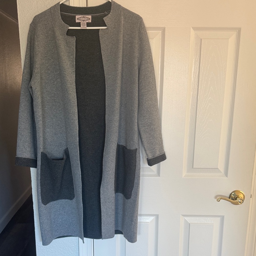 Olivers Two-Tone Gray Cardigan Sweater